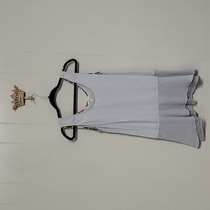 Matilda Jane shell tunic with asymmetrical lace hem